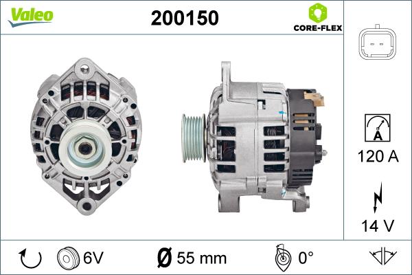 VALEO 200150 - Alternateur droxauto.com
