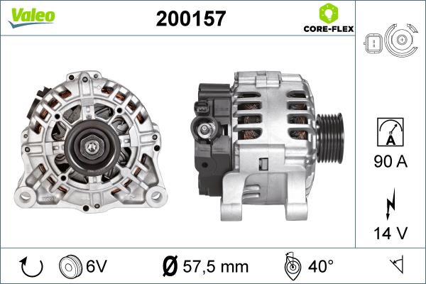 VALEO 200157 - Alternateur droxauto.com