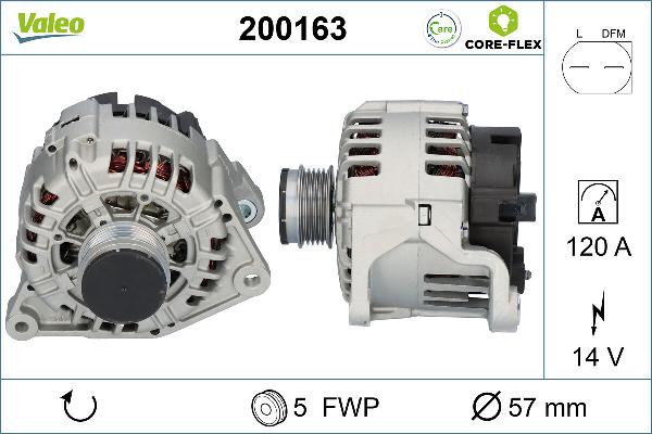 VALEO 200163 - Alternateur droxauto.com