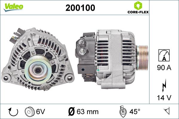 VALEO 200100 - Alternateur droxauto.com