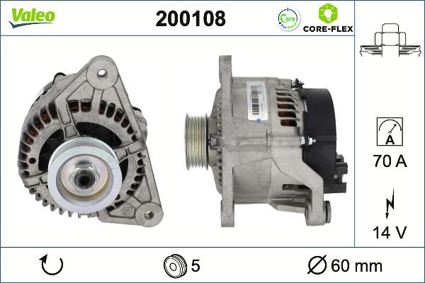 VALEO 200108 - Alternateur droxauto.com