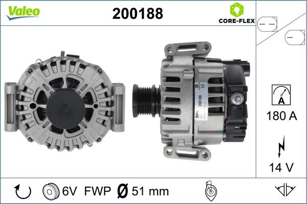 VALEO 200188 - Alternateur droxauto.com