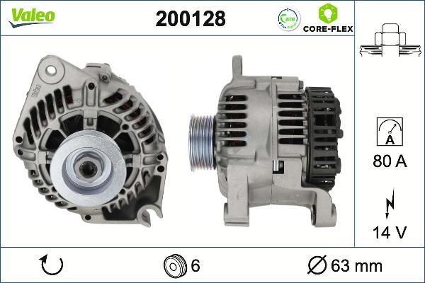 VALEO 200128 - Alternateur droxauto.com