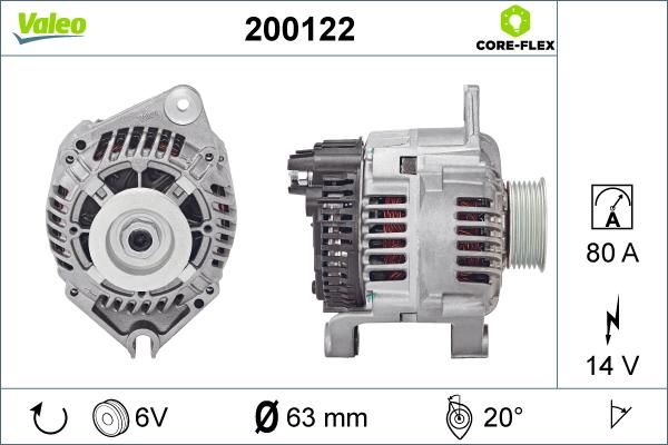 VALEO 200122 - Alternateur droxauto.com