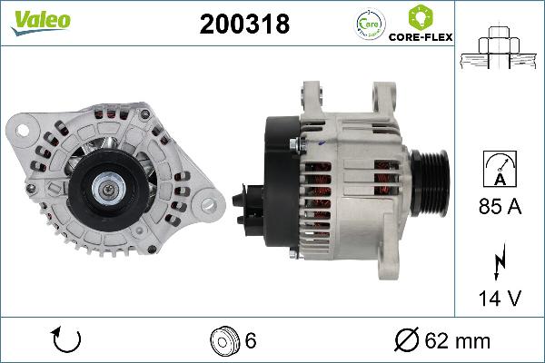 VALEO 200318 - Alternateur droxauto.com