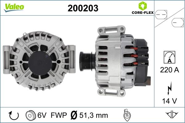VALEO 200203 - Alternateur droxauto.com