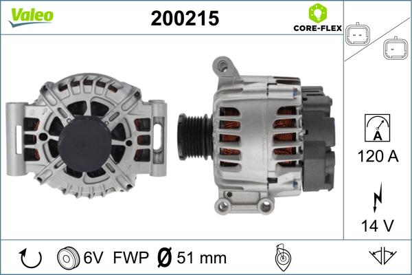 VALEO 200215 - Alternateur droxauto.com