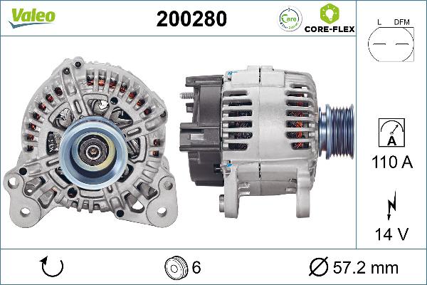 VALEO 200280 - Alternateur droxauto.com