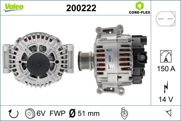 VALEO 200222 - Alternateur droxauto.com