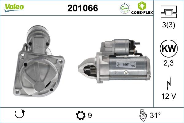 VALEO 201066 - Démarreur droxauto.com