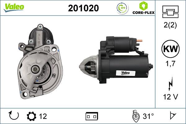 VALEO 201020 - Démarreur droxauto.com