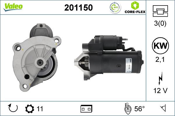 VALEO 201150 - Démarreur droxauto.com