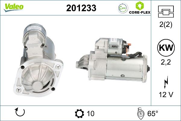 VALEO 201233 - Démarreur droxauto.com