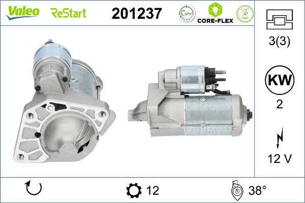VALEO 201237 - Démarreur droxauto.com