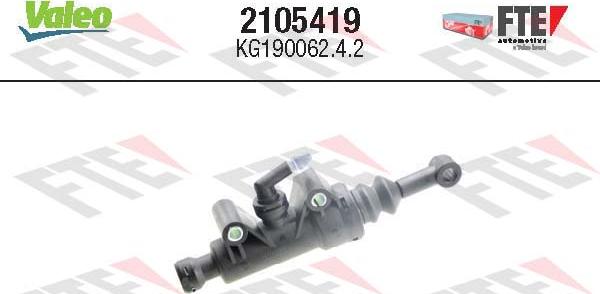 VALEO 2105419 - Cylindre émetteur, embrayage droxauto.com