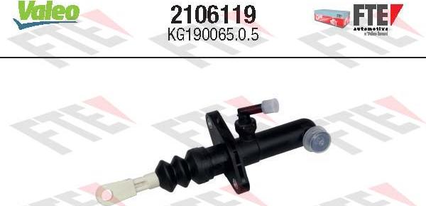 VALEO 2106119 - Cylindre émetteur, embrayage droxauto.com