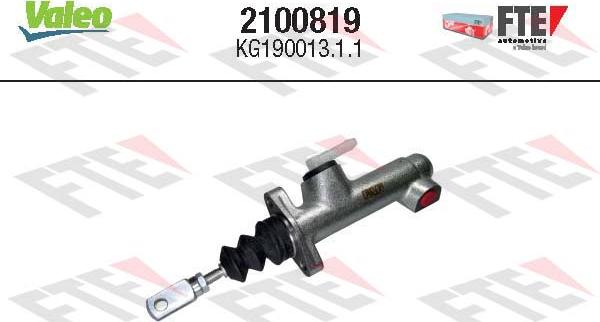 VALEO 2100819 - Cylindre émetteur, embrayage droxauto.com