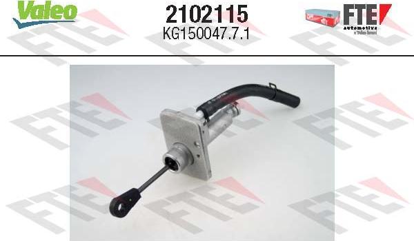 VALEO 2102115 - Cylindre émetteur, embrayage droxauto.com