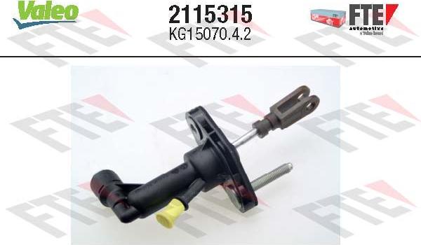 VALEO 2115315 - Cylindre émetteur, embrayage droxauto.com