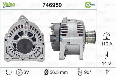 VALEO 746959 - Alternateur droxauto.com