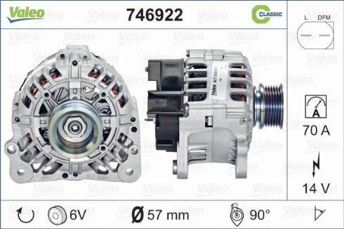 VALEO 746922 - Alternateur droxauto.com
