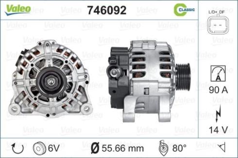 VALEO 746092 - Alternateur droxauto.com