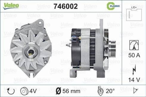 VALEO 746002 - Alternateur droxauto.com