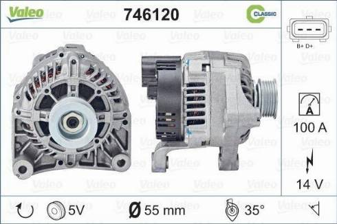 VALEO 746120 - Alternateur droxauto.com