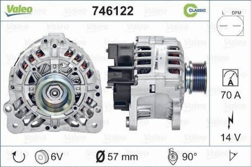 VALEO 746122 - Alternateur droxauto.com