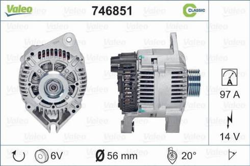 VALEO 746851 - Alternateur droxauto.com