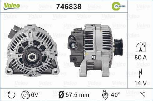 VALEO 746838 - Alternateur droxauto.com