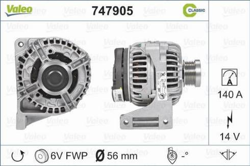VALEO 747905 - Alternateur droxauto.com
