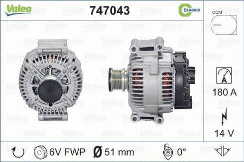 VALEO 747043 - Alternateur droxauto.com