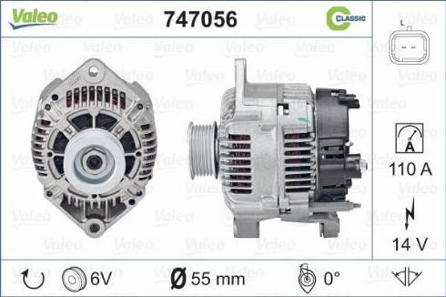 VALEO 747056 - Alternateur droxauto.com