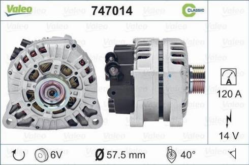 VALEO 747014 - Alternateur droxauto.com