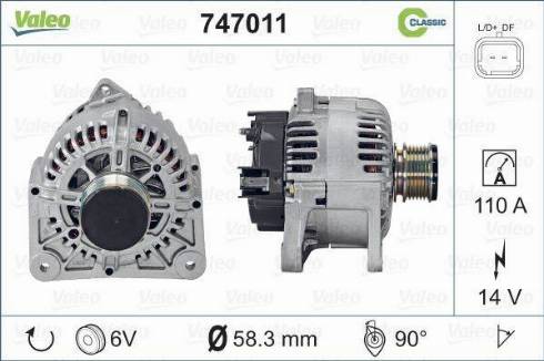 VALEO 747011 - Alternateur droxauto.com