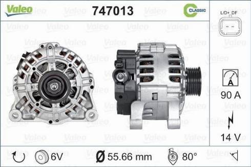 VALEO 747013 - Alternateur droxauto.com