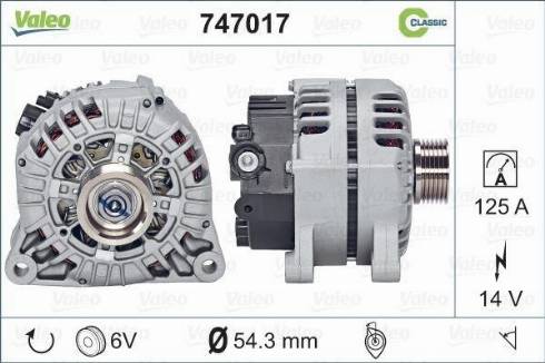VALEO 747017 - Alternateur droxauto.com