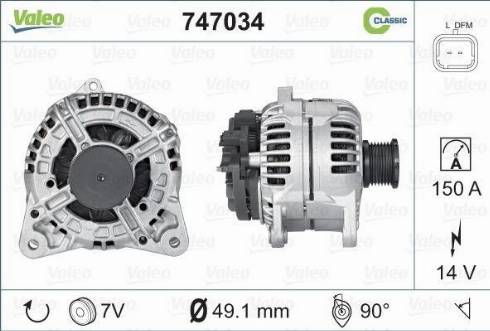 VALEO 747034 - Alternateur droxauto.com
