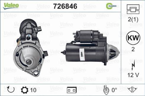 VALEO 726846 - Démarreur droxauto.com