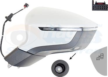 Van Wezel 4907827 - Rétroviseur extérieur droxauto.com