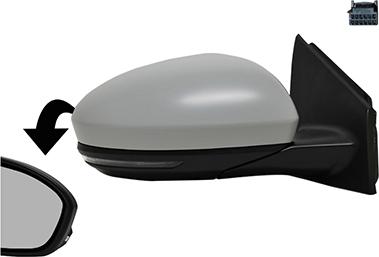 Van Wezel 4407808 - Rétroviseur extérieur droxauto.com