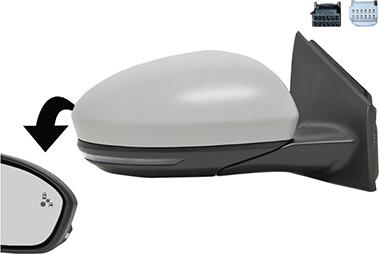 Van Wezel 4407828 - Rétroviseur extérieur droxauto.com