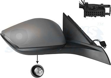 Van Wezel 4093818 - Rétroviseur extérieur droxauto.com