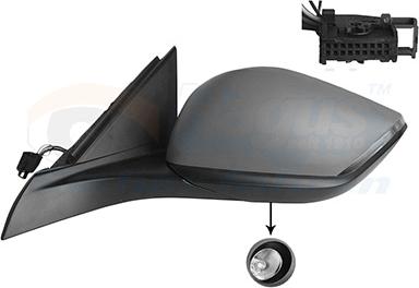 Van Wezel 4093817 - Rétroviseur extérieur droxauto.com