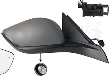 Van Wezel 4093828 - Rétroviseur extérieur droxauto.com