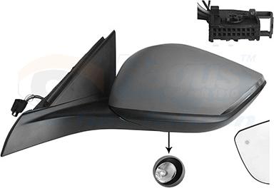 Van Wezel 4093827 - Rétroviseur extérieur droxauto.com