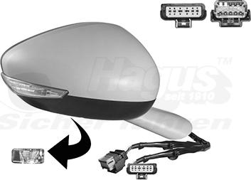 Van Wezel 4068828 - Rétroviseur extérieur droxauto.com