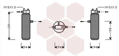 Van Wezel 4000D194 - Filtre déshydratant, climatisation droxauto.com