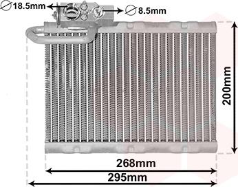 Van Wezel 4000V405 - Évaporateur climatisation droxauto.com